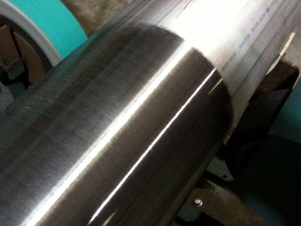 Polished stainless steel pipe