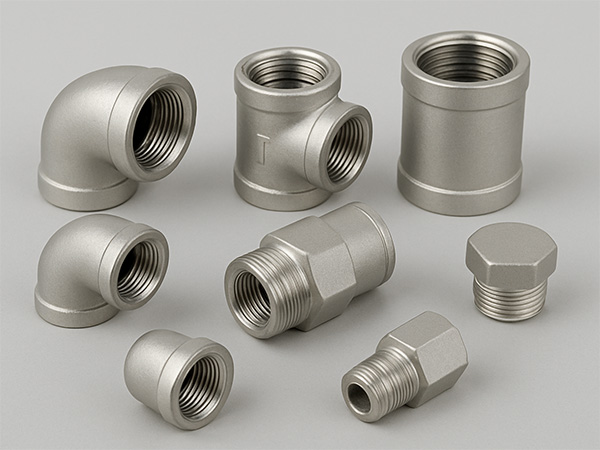 Stainless steel threaded pipe fittings