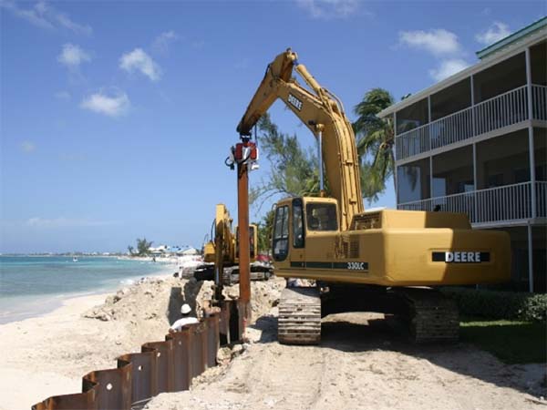Driving steel sheet piles