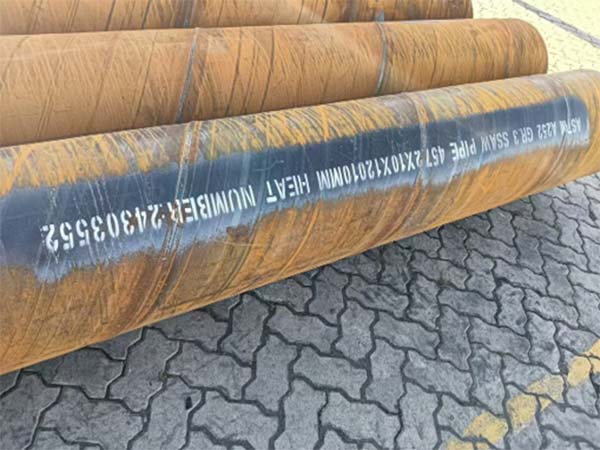 ASTM A252 SSAW piling pipes
