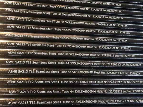 ASTM A213 T12 seamless alloy steel pipe