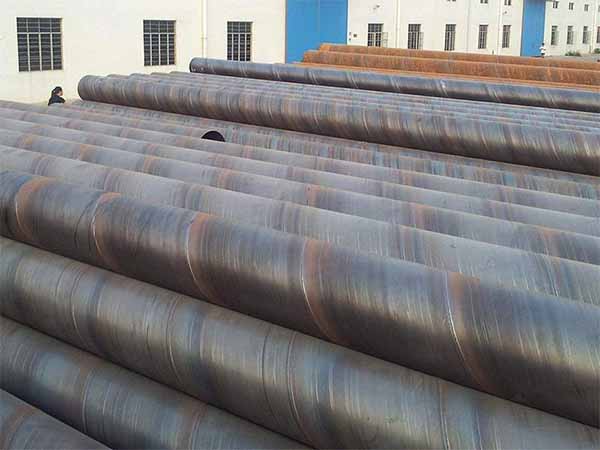 Spiral welded pipe