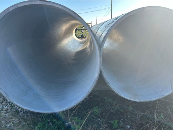 Mild steel cement lined pipe